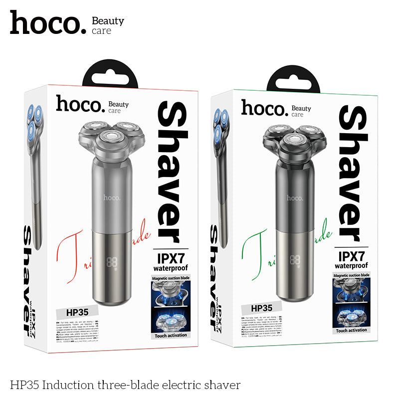 Hoco HP35 Induction three-blade electric shaver - Black