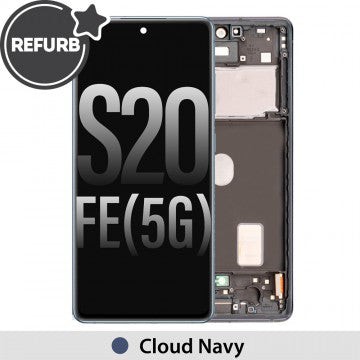 Samsung Galaxy S20FE OLED Assembly Refurbished - Navy/Black