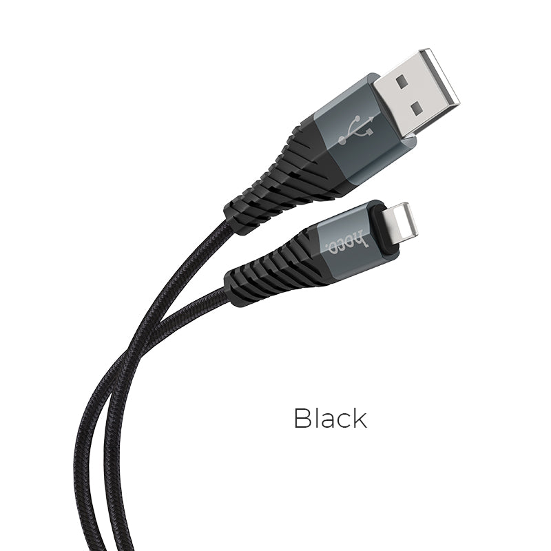 HOCO X38 Cool Charging data cable for Lightning Black 1m
