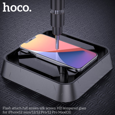 HOCO G1 Full Silk Screen HD Tempered Glass Anti-fingerprint For iPhone 12 Pro Max