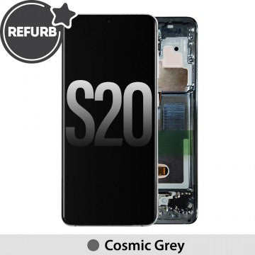 Samsung Galaxy S20 Refurbished Screen Assembly with Frame - Grey