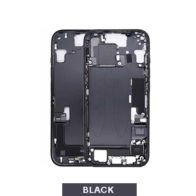 iPhone 15 Oem Mid Frame Housing With Small Parts - Black