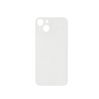 iPhone 13 OEM Compatible Back Glass with Logo - White (Big Hole)
