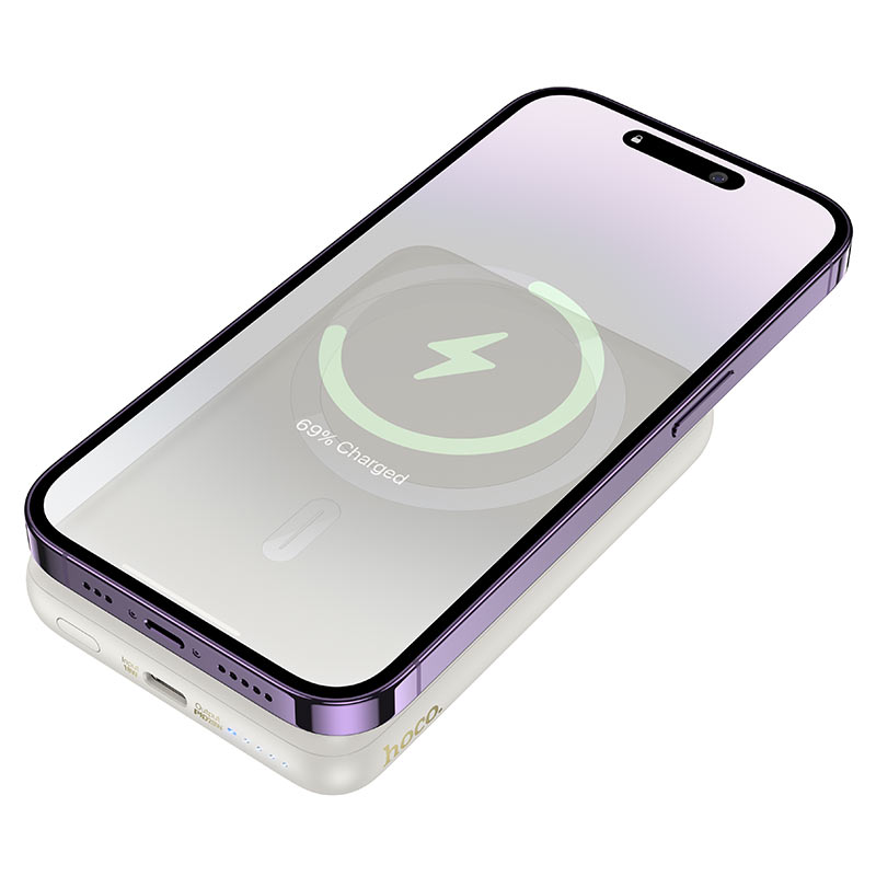 Hoco J141 Grace PD20W magnetic power bank(10000mAh) white