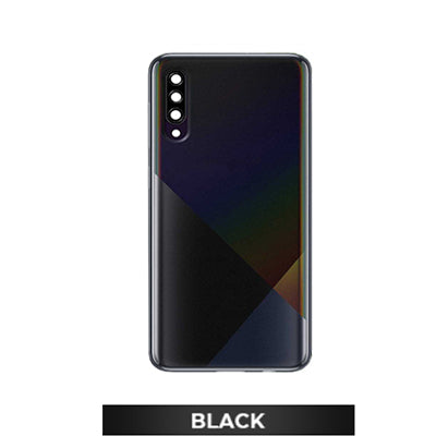 Samsung A30S/A307 Back Glass With Camera Lens And Adhesive - Black