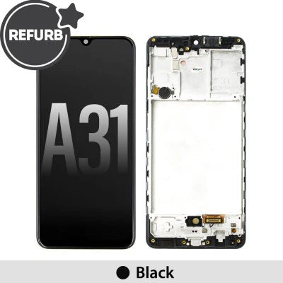 Samsung Galaxy A31 Refurbished Assembly with Frame - Black