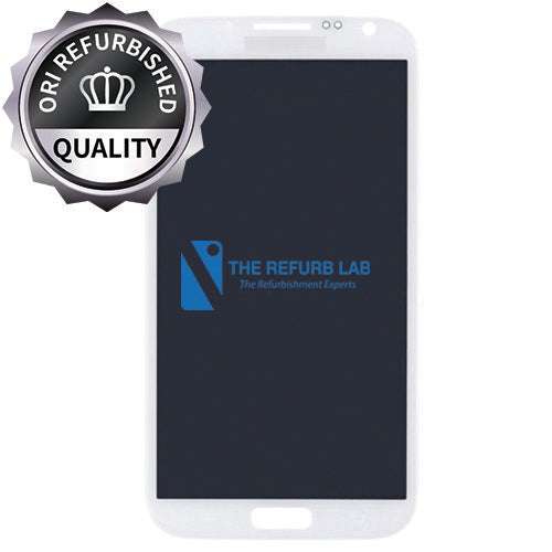 Samsung Galaxy Note 2 N7105 Compatible Amoled Assembly with Frame Refurbished - White