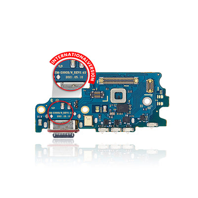 Samsung S21FE G990B (International Version) Charging Port Board With Sim Card Reader-Oem