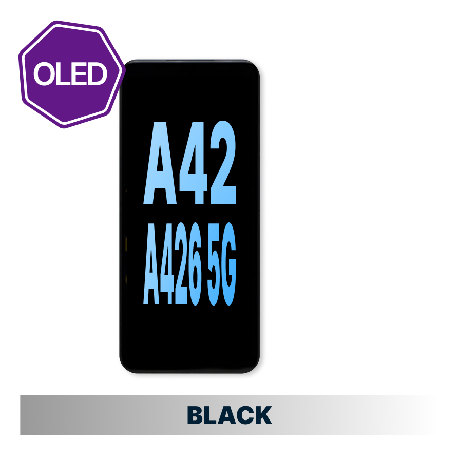 Samsung Galaxy A42 5G /A426 HQ Oled Screen with Frame - Black