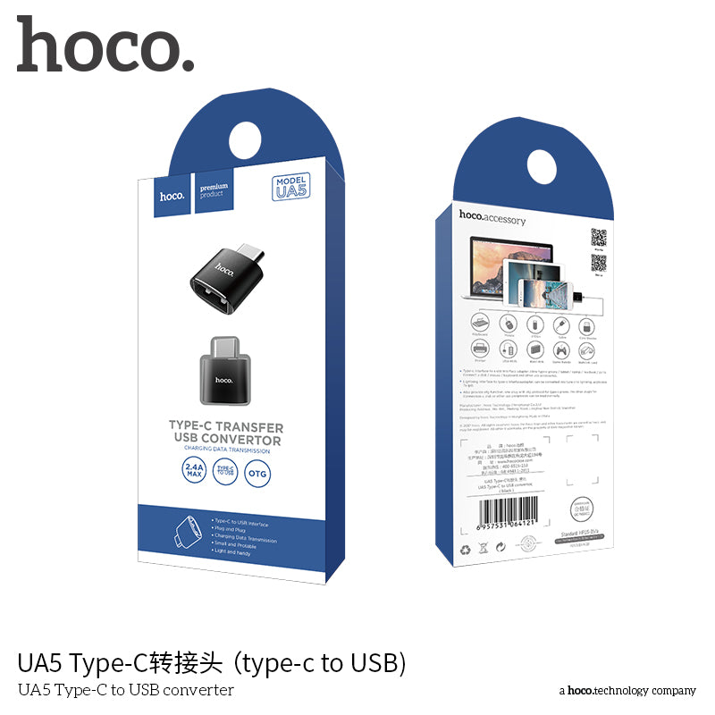 HOCO UA5 Type C to USB-A Adapter