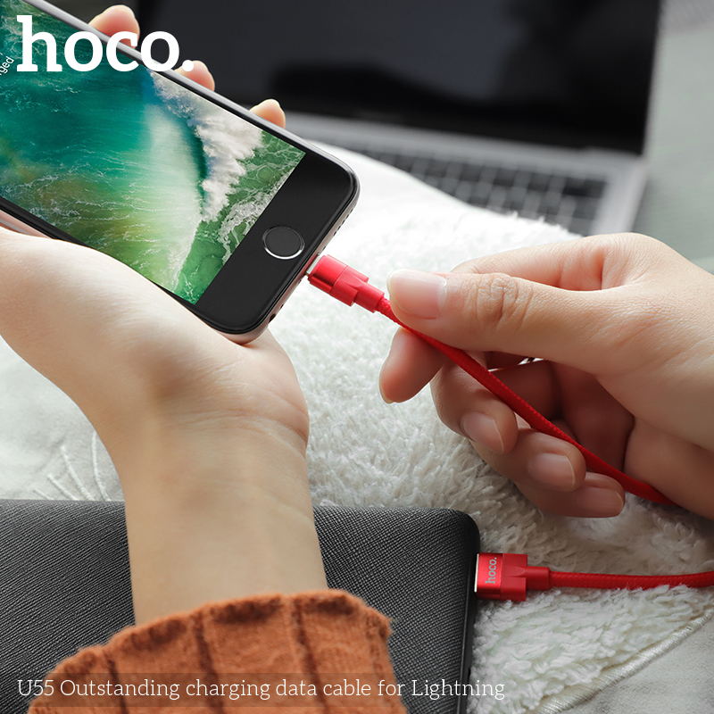 U55 Outstanding charging data cable for Type-C - Red