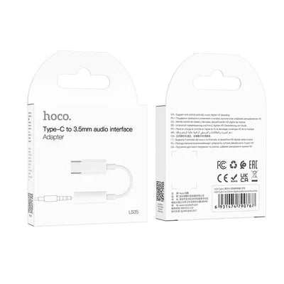 HOCO LS35 Type-C to 3.5mm digital audio converter - White