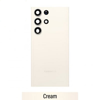 Samsung S23 Ultra Back Glass with Adhesive - Cream
