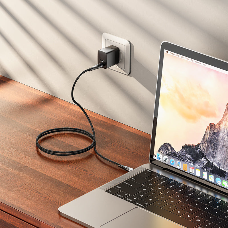 HOCO U99 Vortex 100W magnetic charging data cable Type-C to Type-C(L=1M)