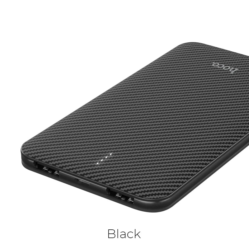 HOCO B37-5000 Portable Slim Power Bank (5000mAh) - Black