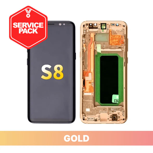 Samsung Galaxy S8 Service Pack Screen - Gold