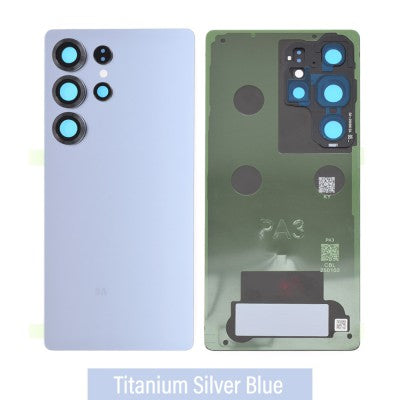 Samsung S25 Back Glass with Adhesive -Oem- Ice Blue