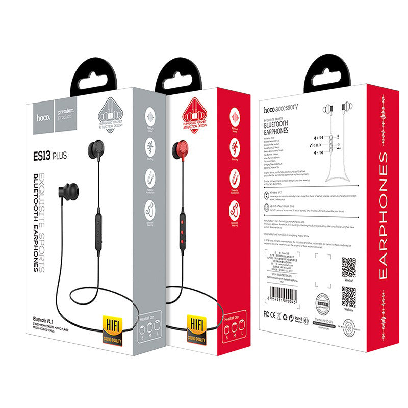 HOCO ES13 Plus Wireless Headset With Mic - Red
