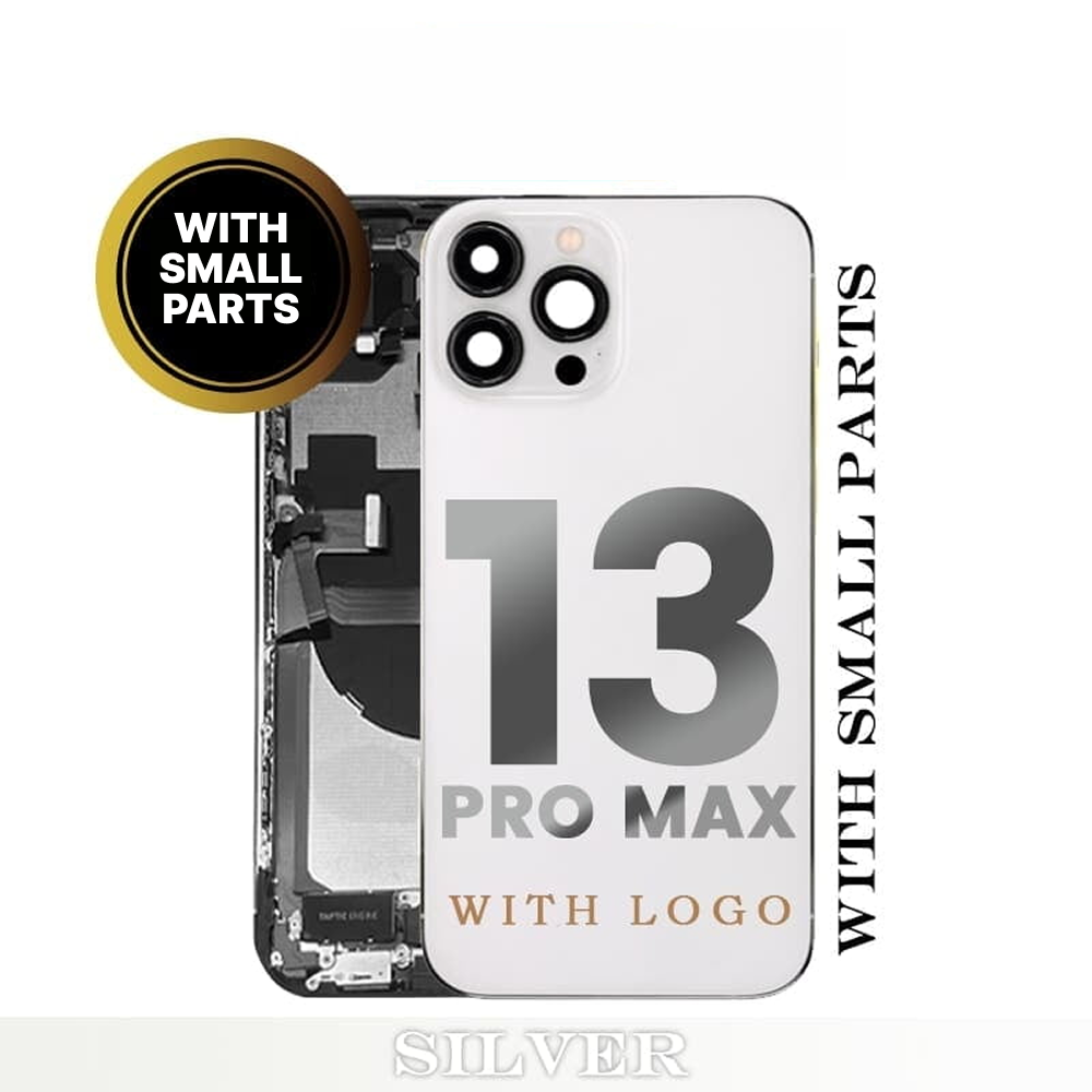 iPhone 13 Pro Max Back Housing With Small Parts - Silver