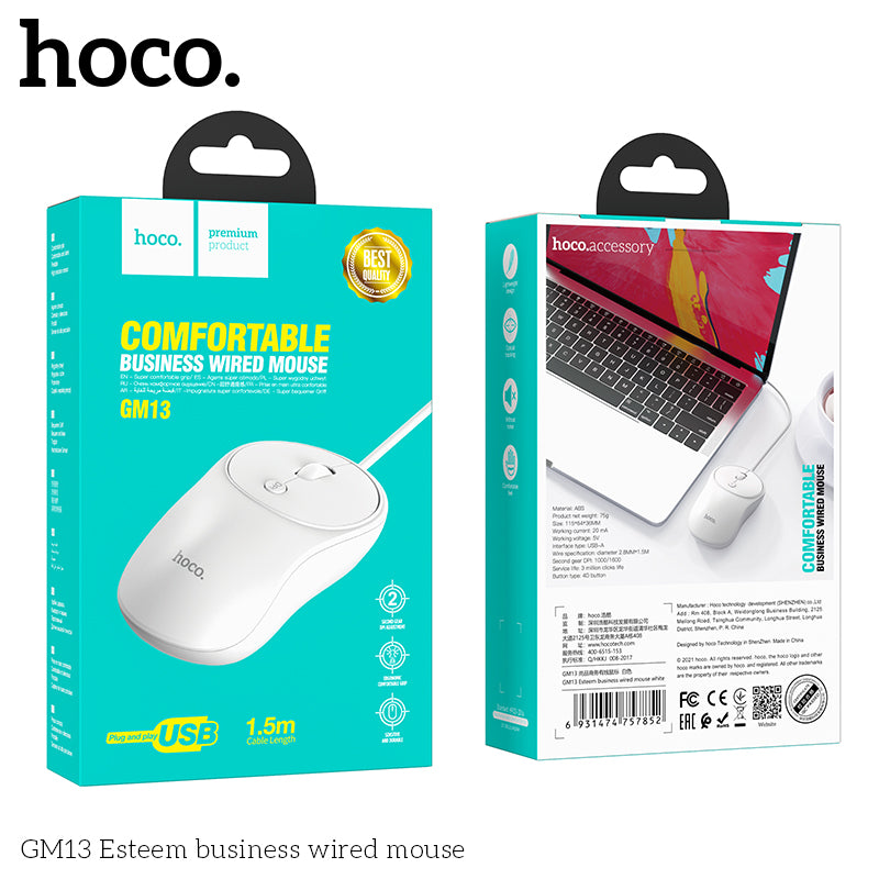 HOCO GM13 Esteem business wired mouse