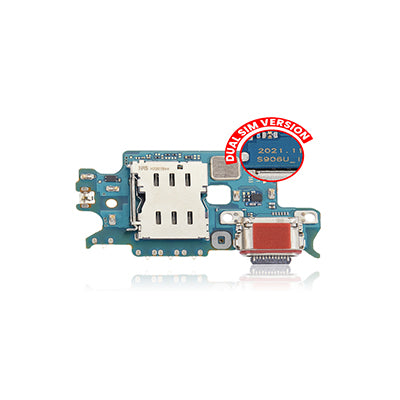 Samsung S22 S901E (Intl Dual Sim Version) Charging Port Board With Sim Card Reader-Oem