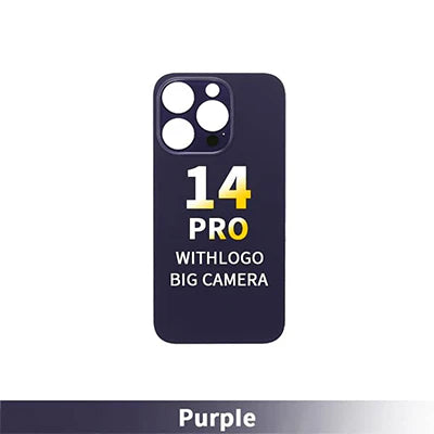 iPhone 14Pro OEM Compatible Back Glass - Deep Purple (Big Hole)