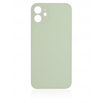 iPhone 12 Compatible Back Glass with Logo - Green (Big Hole)