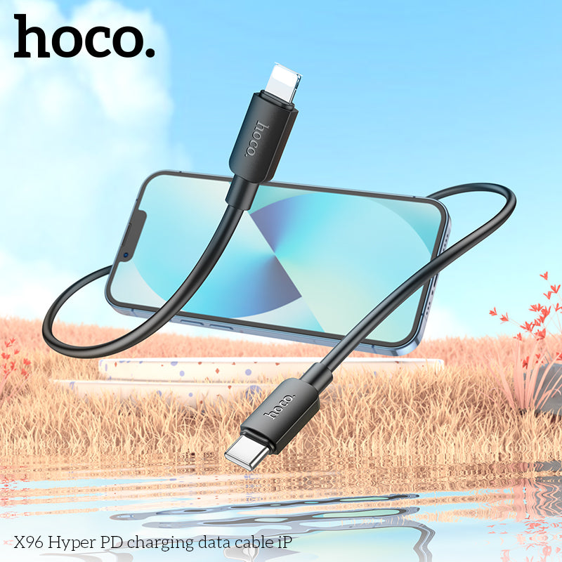 HOCO X96 Hyper PD USB-C To Lightning charging cable for iPhone (L=1m) - White