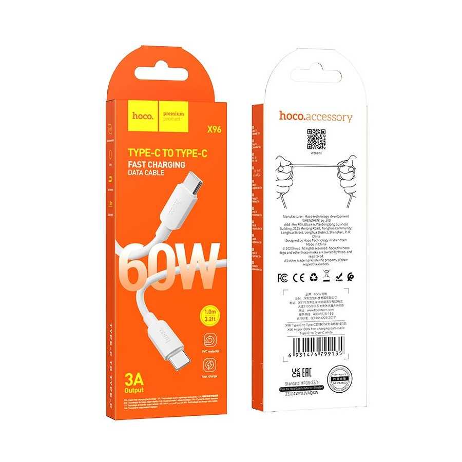 HOCO X96 Hyper 60W fast charging data cable Type-C to Type-C