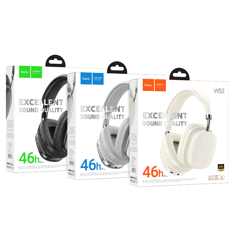 W52 Wonderful BT headphones silver
