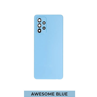 Samsung A52 4G/A525 Back Glass With Camera Lens And Adhesive - Awesome Blue