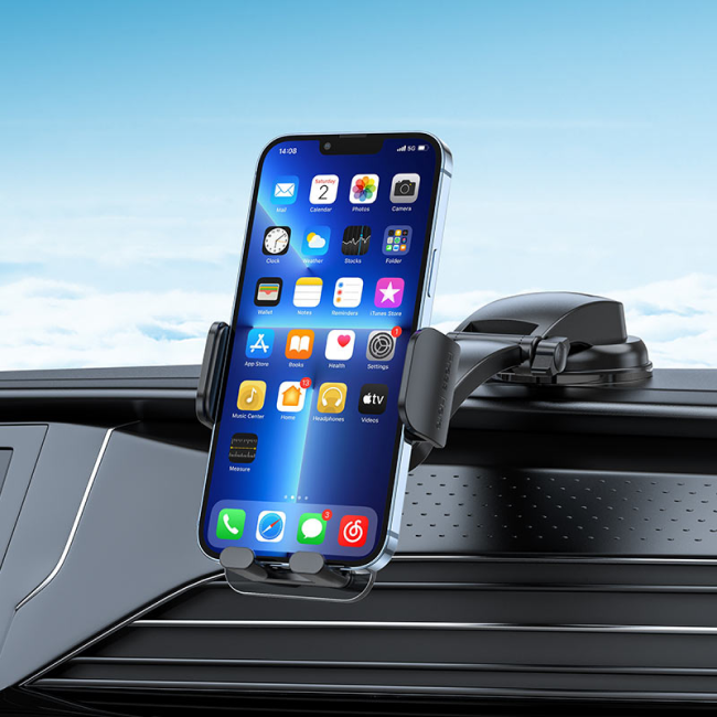 HOCO CA118 Car holder Delicate for dashboard-Space Black