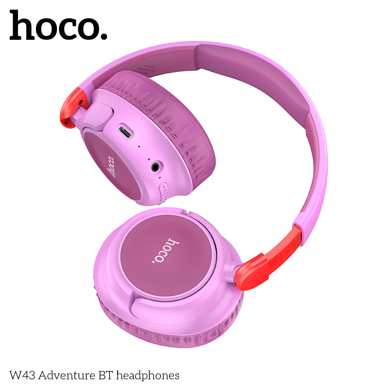 HOCO W43 Adventure BT headphones - Purple