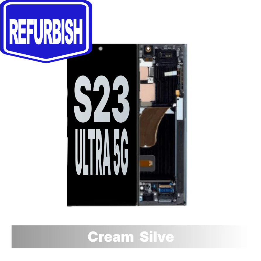 Samsung Galaxy S23 Ultra Refurbished Assembly with Frame - Cream