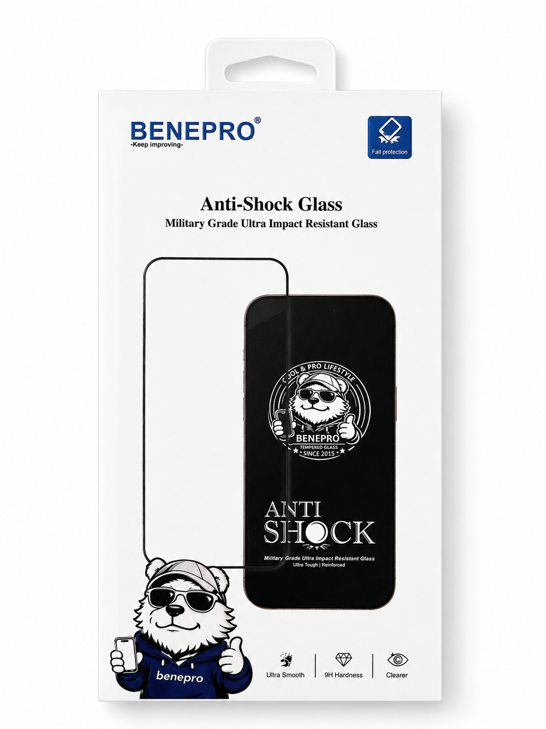 BENEPRO Anti-Shock Ultra Impact Resistant Tempered Glass for Samsung Galaxy S26 Plus