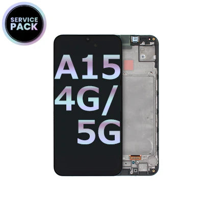 Samsung Galaxy A15 (A155/A156) Service Pack Screen With Frame - Black