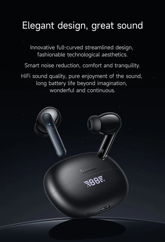 HOCO EQ5 Energy true wireless ANC+ENC noise reduction BT headset