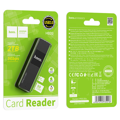 HOCO HB20 Mindful 2-in-1card reader(USB3.0)
