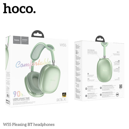 Hoco W55 Plus Happiness ANC noise reduction BT headphones Grey