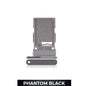 Single SIM Card Tray for Samsung Galaxy S22 Ultra-Phantom Black-OEM