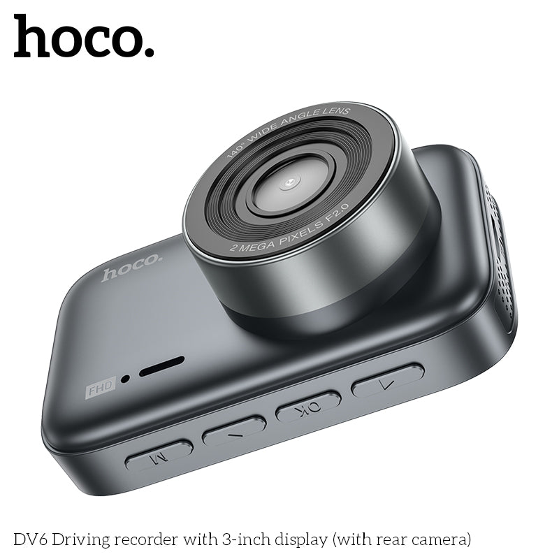 DV6 Driving recorder with 3-inch display(with rear camera)