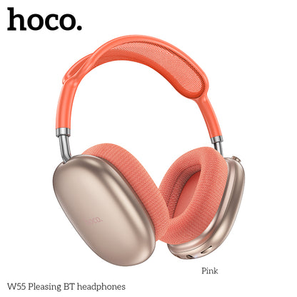 Hoco W55 Plus Happiness ANC noise reduction BT headphones Grey
