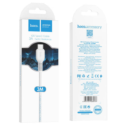 X20 Type C Charging Cable - White (L=3M)