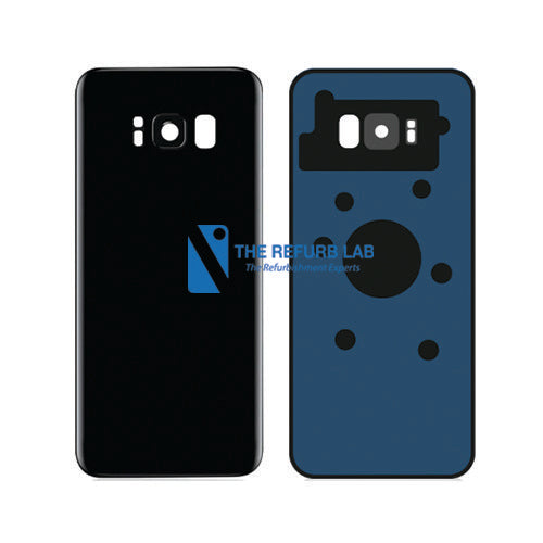 Samsung Galaxy S8 Back Glass with Adhesive - Black