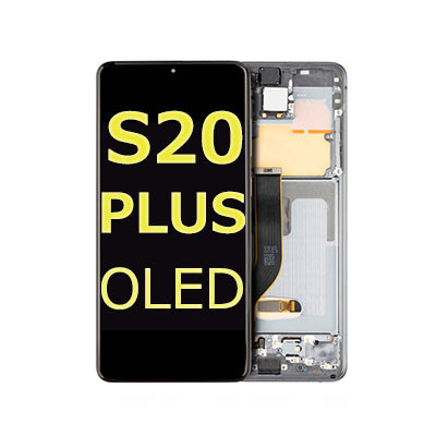 Samsung Galaxy S20 Plus Compatible Amoled Assembly - Soft Oled Aftermarket - Cosmic Gray