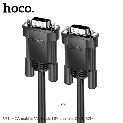 HOCO US11 VGA male to VGA male HD data cable(L=2M)