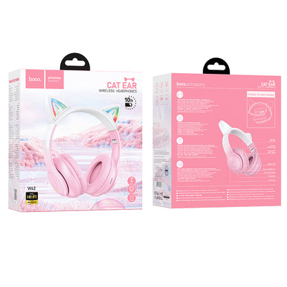 HOCO W42 Cat ears BT headphones - Pink