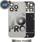 Iphone 16 Pro Back Glass With Camera Lens + Magnet + Wireless Flex Charger + Adhesive Aftermarket Natural Titanium