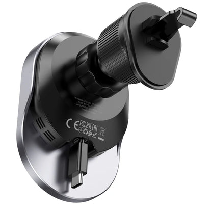 HOCO HW12 Car Holder to Air Vent with Wilress Charging -  black