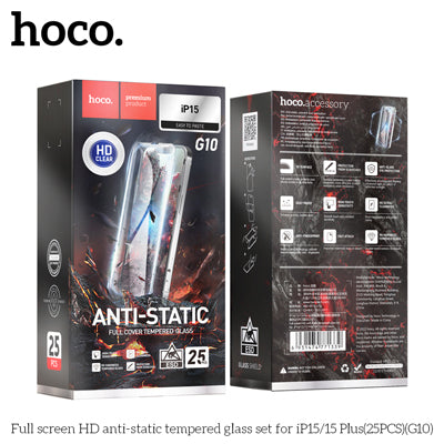 G10 ESD Anti-static Full Cover Tempered Glass Protector - iP14Pro/ 15/ 16
